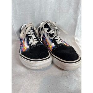 Vans Old Skool Lightning Bolt Tie Dye Skate Shoes Sneakers Men's‎ SIZE 8/ w- 9.5
